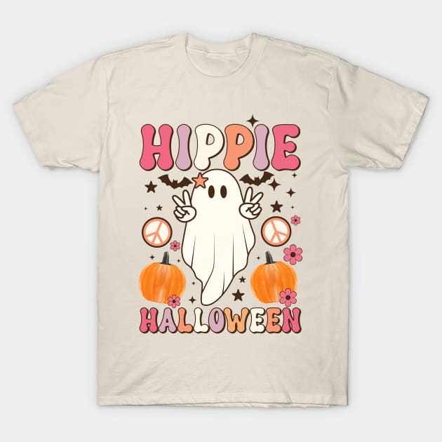 Hippie Halloween T-Shirt by LMW Art